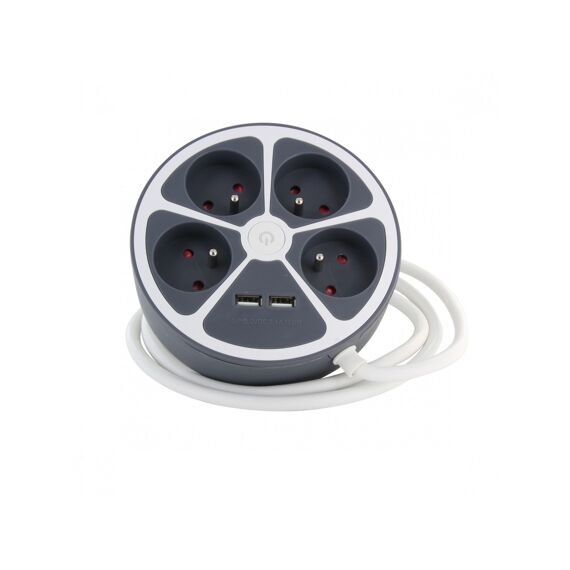 Circular Power Socket 4X16A + 2Xusb 1.5M Cable