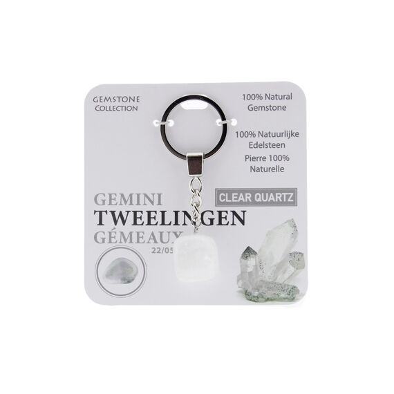 Gemstone Sleutelhanger - Sterrenbeeld - Tweelingen