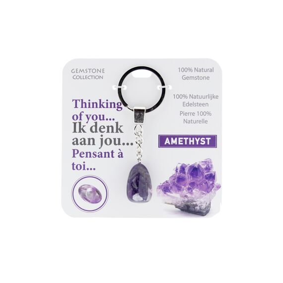 Gemstone Sleutelhanger - Ik Denk Aan Jou