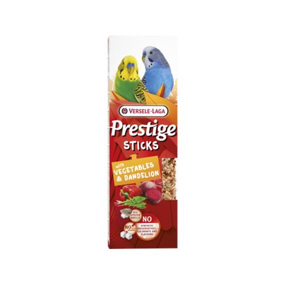 Prestige Sticks Kleine Parkieten Groenten & Paardenbloem 2X30G