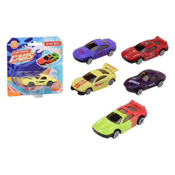 Auto - Kleur Veranderende Die Cast 1:64 Assortiment Van 4 Kleuren