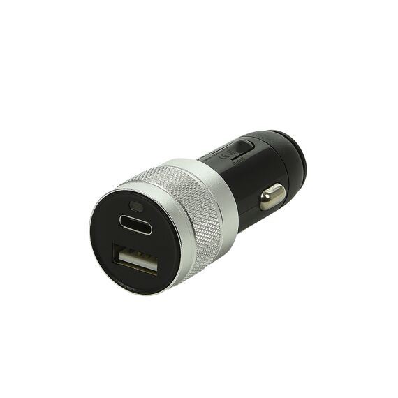 Usb Adapter 12/24V 2-Poorten Type A+C