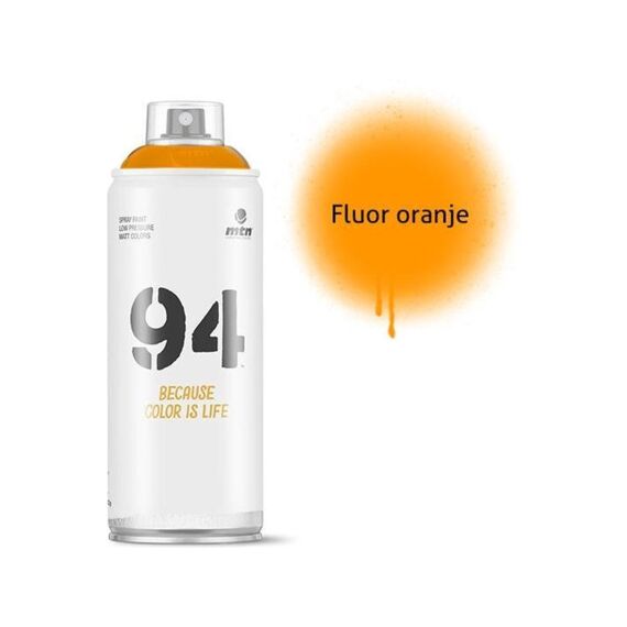 Montana Spuitverf Matt 94 Fluerescent Orange 400Ml