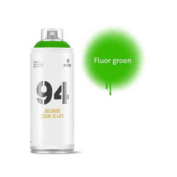 Montana Spuitverf Matt 94 Fluorescent Green 400Ml