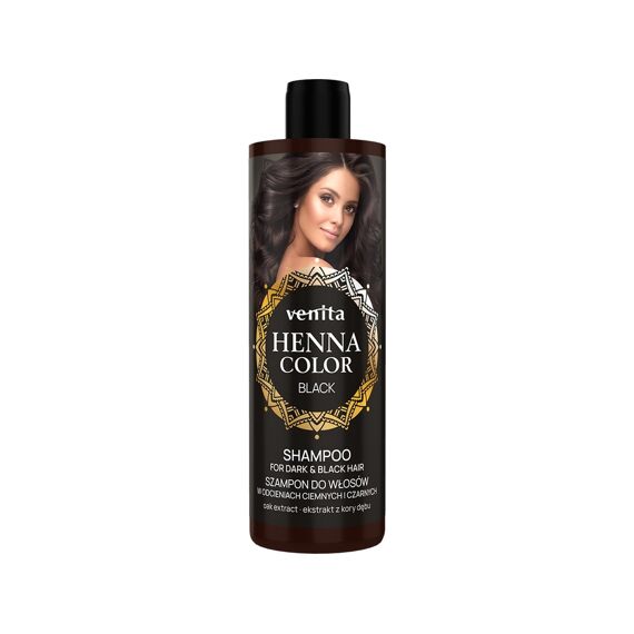 Henna Colour+ Shampoo 300Ml Zwart