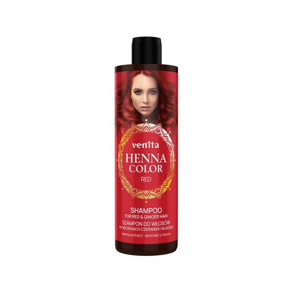 Henna Colour+ Shampoo 300Ml Rood