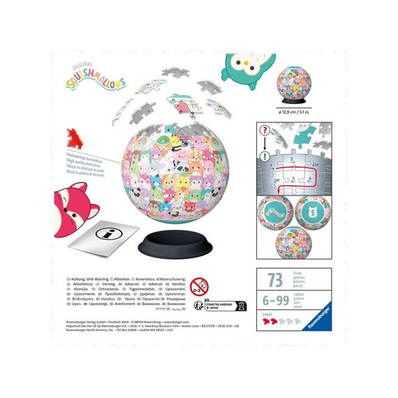 Ravensburger Puzzel 3D 72 Stuks Squishmallows