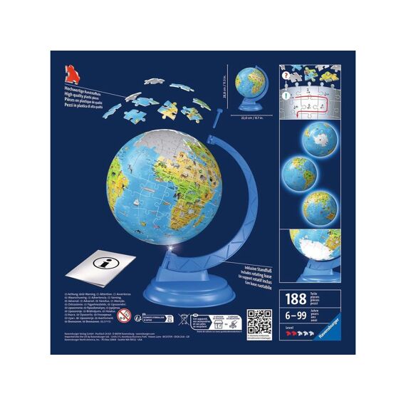 Ravensburger Puzzel 3D Xxl Kinder Globe Night Edition