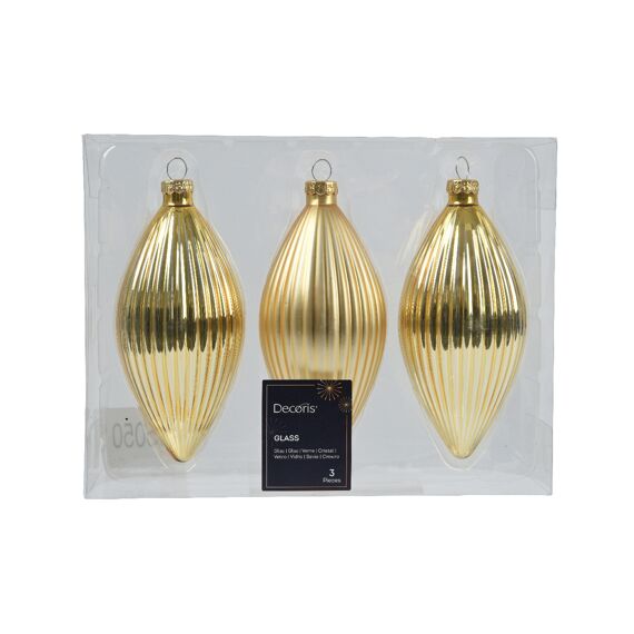 Olijf Glas Mix Shiny - Matt Dia6.00-H13.00Cm Licht Goud