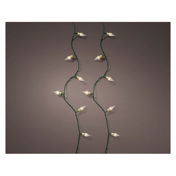 Led Vintage Lights 8 Functie Twinkel Effect Binnen 1190Cm-120L Groen/Warm Wit