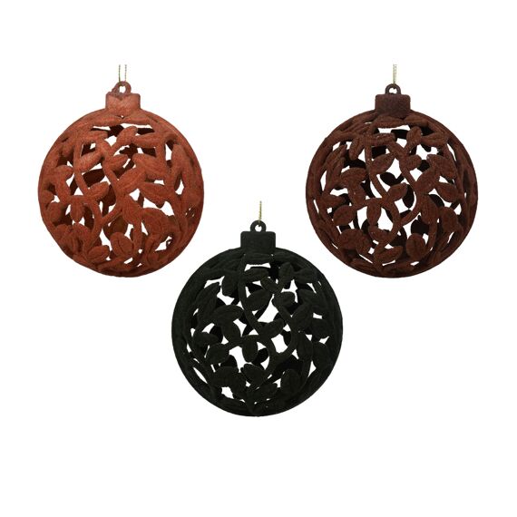 Kerstballen Polystyreen Dia9.50-L9.50Cm 3 Assortiment Prijs Per Stuk