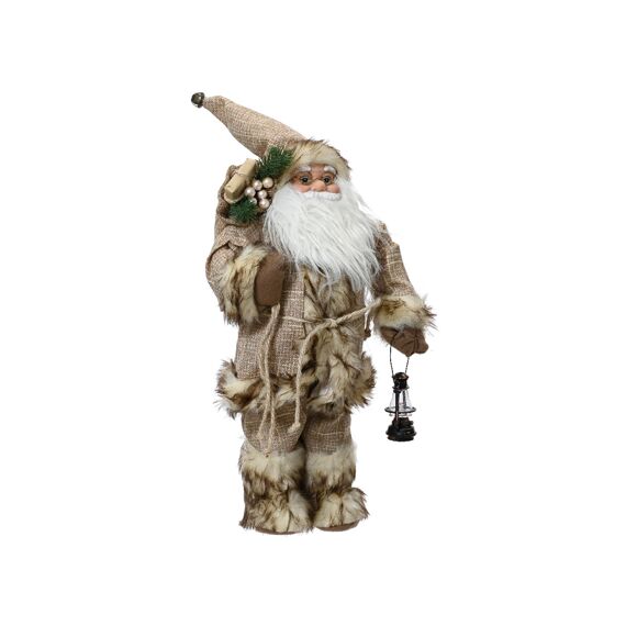 Kerstman Polyester L26.00-W18.00-H60.00Cm Bruin