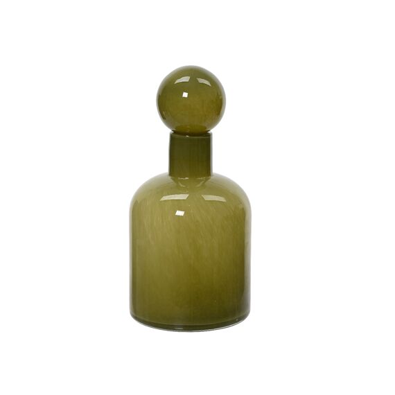 Vaas Glas Binnen Bottle Stopper Dia15.00-H30.00Cm Groen