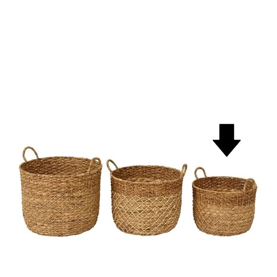 Mand Waterhyacint Binnen Dia48.00-H45.00Cm Naturel