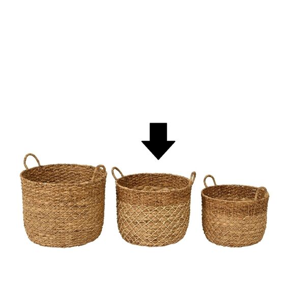 Mand Waterhyacint Binnen Dia53.00-H50.00Cm Naturel