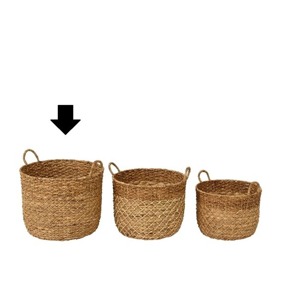 Mand Waterhyacint Binnen Dia58.00-H54.00Cm Naturel