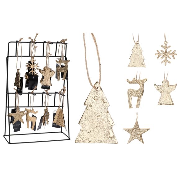 Hangdeco Kerstfiguur 7Cm 5 Assortiment Prijs Per Stuk