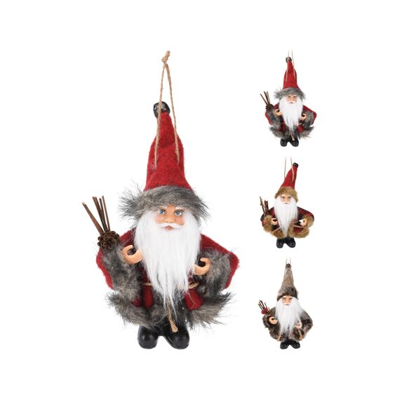 Mini Kerstman Hangdeco 13Cm 3 Assortiment Prijs Per Stuk