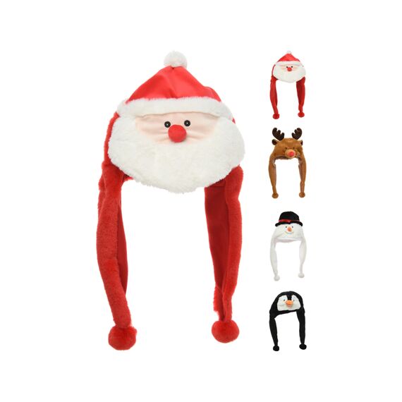 Kerstmuts Pluche 50Cm 4 Assortiment Prijs Per Stuk