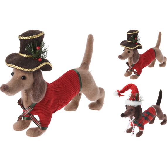 Kerst Hond Met Muts 27Cm 2 Assortiment Prijs Per Stuk