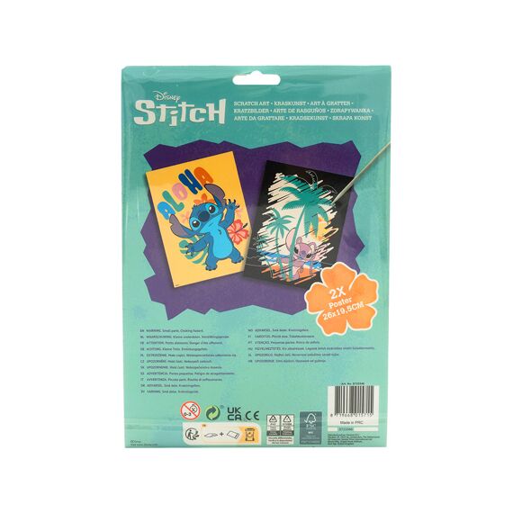 Stitch Scratch Art 2Stuks