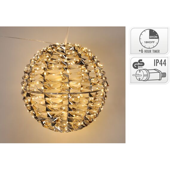 Bal 30Cm 300 Led Shiny Goud