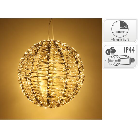 Bal 40Cm 720 Led Shiny Goud