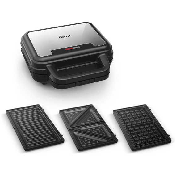 Tefal Sw383d10 Sandwichmaker Ultracompact 3-in-1 Inox