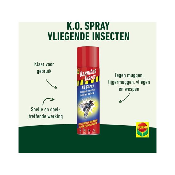 Compo Barrière Insect  K.O. Spray Vliegende Insecten 400 Ml