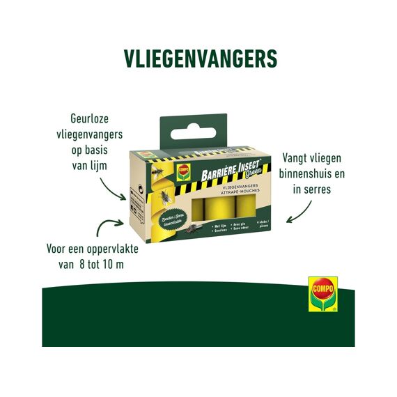 Compo Barrière Insect Green Vliegenvangers 4 St