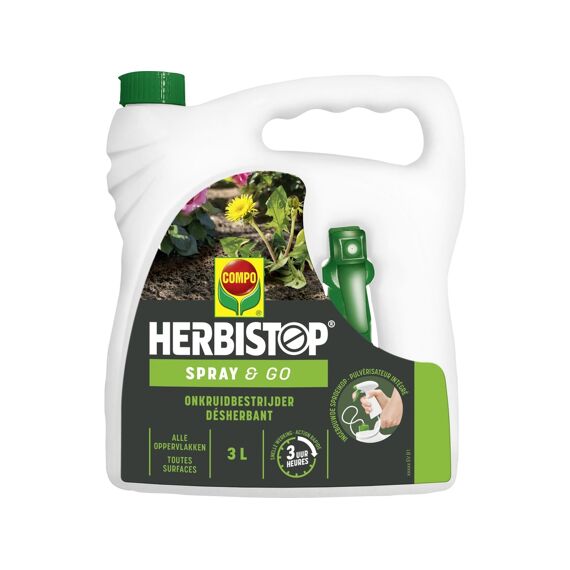 Compo Herbistop Go & Spray Alle Oppervlakken 30 M²  3 L