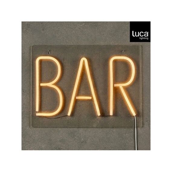 Neon Light Bar Donkergeel Ip20 Adapter Included En Timer - L30Xb1,5Xh40Cm