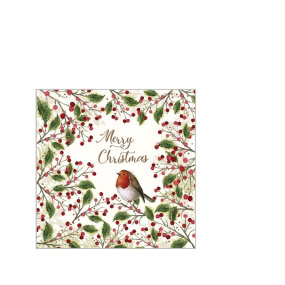 Ppd Merry Bird Servetten 25X25Cm - 20 Stuks