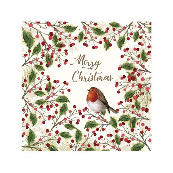 Ppd Merry Bird Servetten 33X33Cm - 20 Stuks