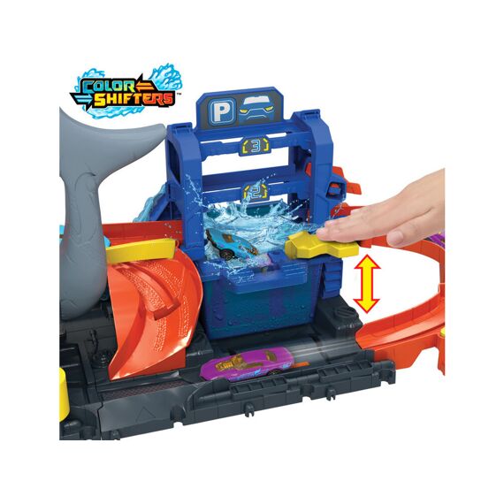 Hot Wheels City Ultra Shark Car Wash