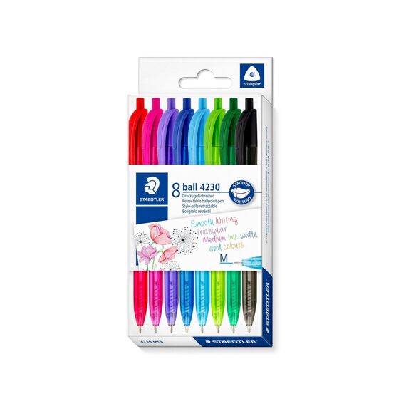 Staedtler Intrekbare Balpen 4230 M 8St