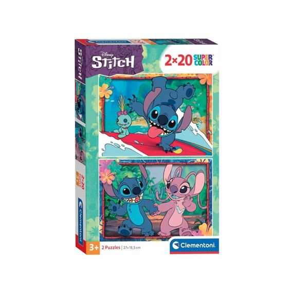 Clementoni Puzzel 2X20 Stuks Stitch Disney