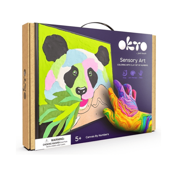 Okto 3D Klei Artiest Panda 30X30Cm