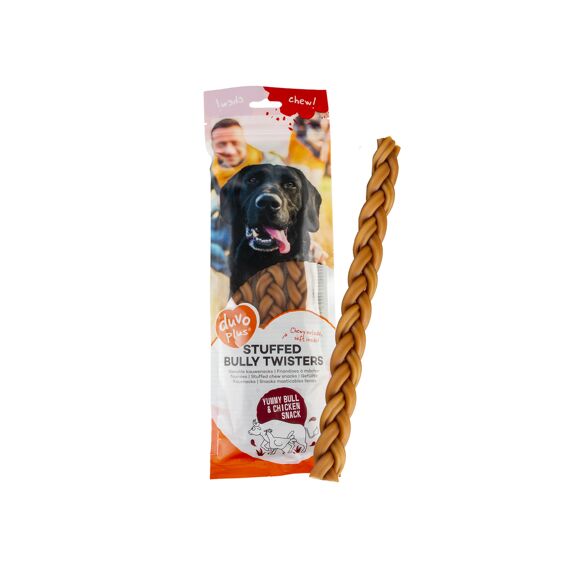 Duvo+ Chew! Gevulde Bully Twisters 25.4Cm - 3St - 198G Bruin