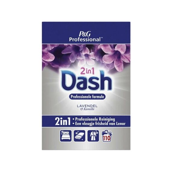 Dash Wasmiddel Poeder Professional Formula 2-In-1 Lavendel & Kamille 110 Scoops/7.15Kg