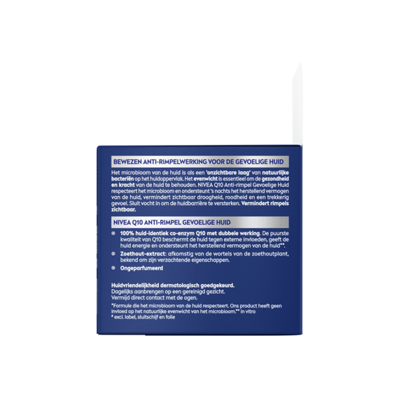 Nivea Nachtcreme Q10 Sensitive Anti-Rimpel Gevoelige Huid 50Ml