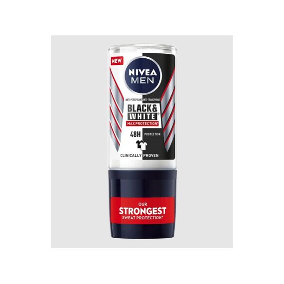 Nivea Men Deodorant Roll-On Max Protection Black & White 50Ml