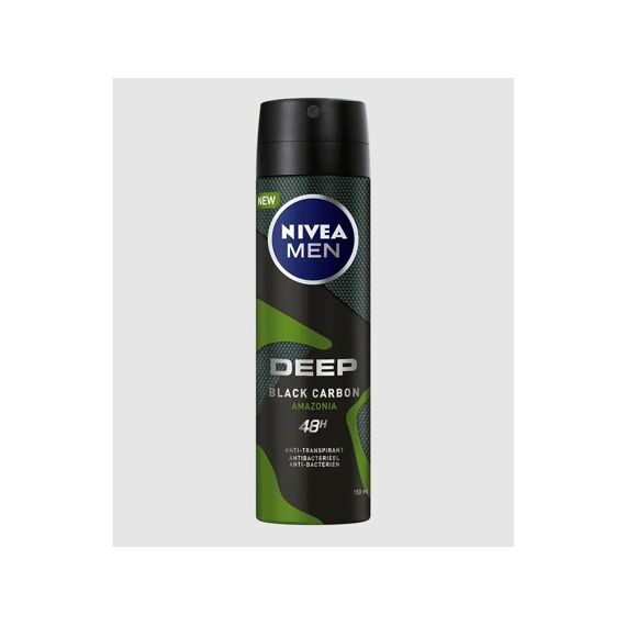 Nivea Men Deo Spray Deep Black Carbon Amazonia 150Ml