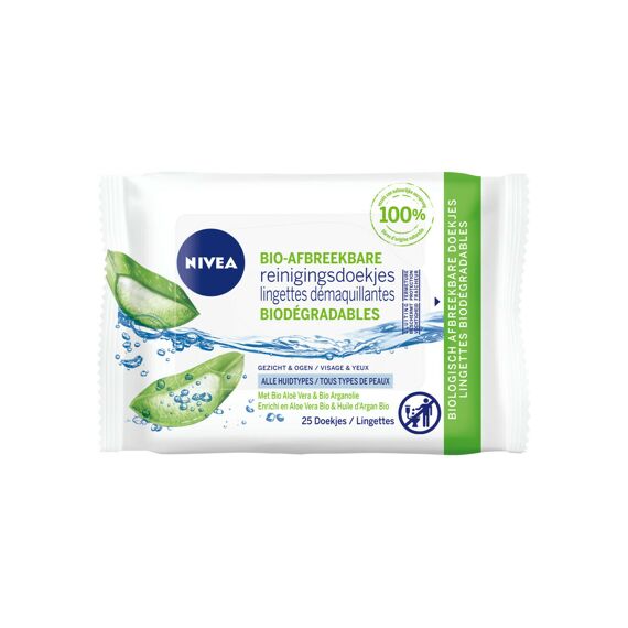 Nivea Reinigingsdoekjes Bio-Afbreekbare Aloe Vera 25St