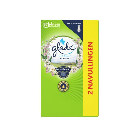 Glade Luchtverfrisser Touch & Fresh Navulling Duo Muguet 2X10Ml