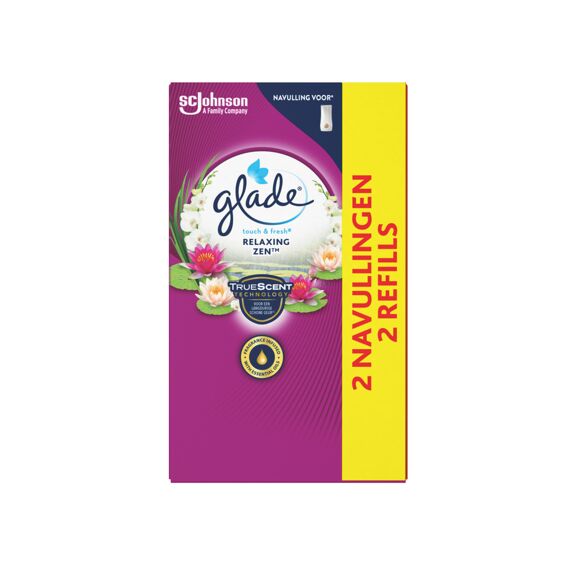 Glade Luchtverfrisser Touch & Fresh Navulling Duo Relaxing Zen 2X10Ml