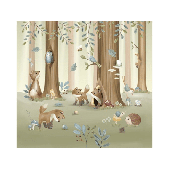 Little Dutch Forest Friends Fotobehang