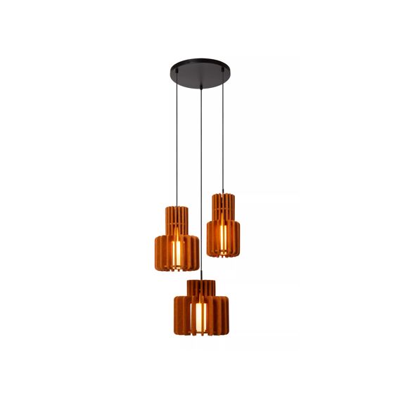 Lucide Rollo Hanglamp Terracotta 3Xe27 40W