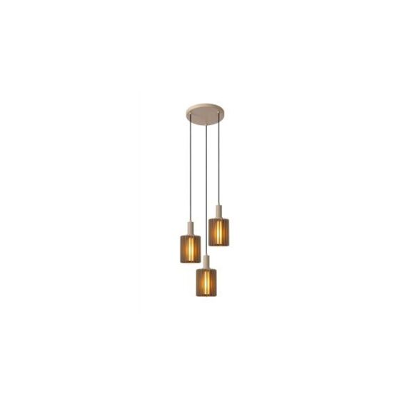 Lucide Lambres Hanglamp Taupe 3Xe27 40W