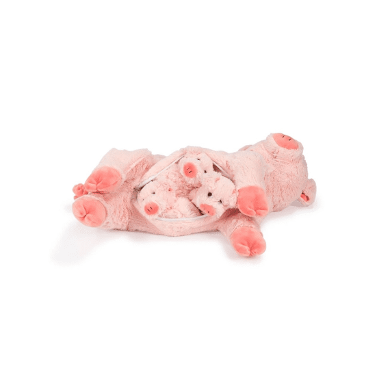 Cozy Noxxiez Pluche Familie Mama Varken Met 3 Babies